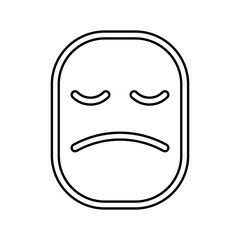 Toothache icon in line style