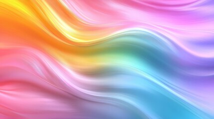 Obraz premium Abstract Holographic Rainbow Waves Liquid Neon Gradient Background