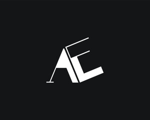creative letter AE logo design for company