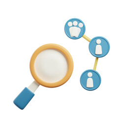 3D Target Audience Icon