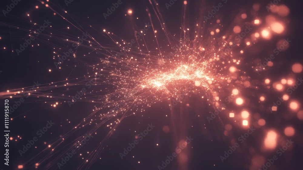 Poster Abstract Visualization of Glowing Particles with Light Rays and Sparkles