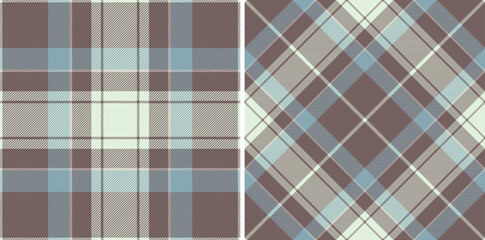 Check textile pattern of vector background texture with a fabric plaid seamless tartan. Set in fall colors for cozy casual brand clothing .