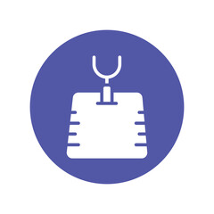 American football field vector gylph icon.Eps file 10