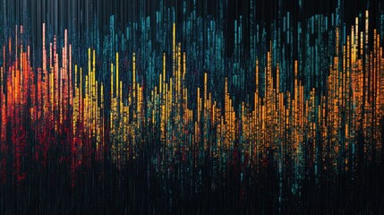 Abstract colorful vertical lines background.