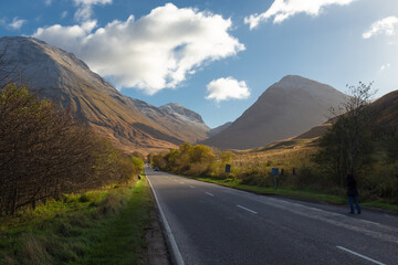 Beautiful view of Glencoe Scotland is  most famous glen.It is a place of history, wildlife, adventure. Scotland, UK.