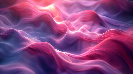 Obraz premium Abstract art with colorful silky waves on a cosmic background, suggesting flowing energy or fabric in space