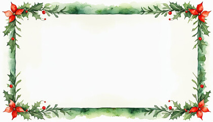 Beautiful christmas card frame or menu card with copy space