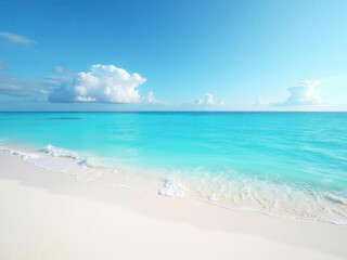 Obraz premium Beach with white sand and sky