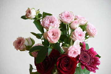 ピンク系の花束