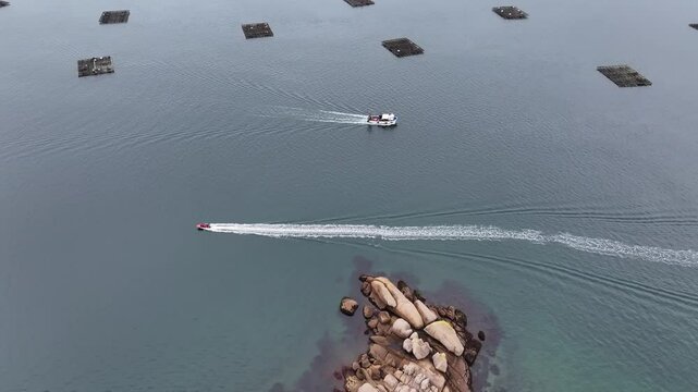 Faro de Punta Cabalo en la Illa de Arousa Galicia