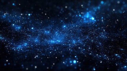 Cosmic event of distant stars outer space digital artwork dark environment wide-angle view astronomical concept