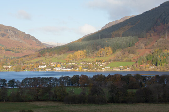 Beautiful autumn at Loch Earn, St.Fillans, Perthshire, Scotland UK