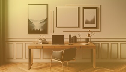 Frame mockup, ISO A paper size. Living room wall poster mockup. Interior mockup with house background. Modern interior design. 3D render. Modern Minimalist Frame and Blank Poster Background Design 