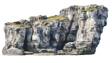 Stone cliff transparent background