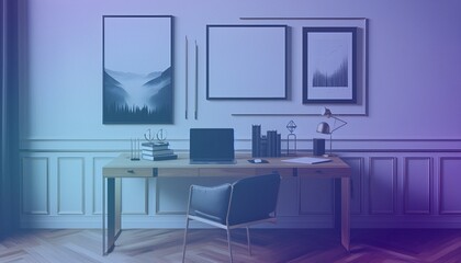 Frame mockup, ISO A paper size. Living room wall poster mockup. Interior mockup with house background. Modern interior design. 3D render. Modern Minimalist Frame and Blank Poster Background Design 