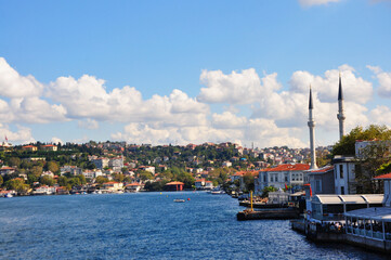 Fototapeta premium Beautiful Istanbul Bosphorus view. Istanbul cityscape.