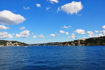 Beautiful Istanbul Bosphorus view. Istanbul cityscape.