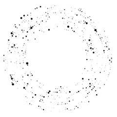 Obraz premium Circle halftone dotted background