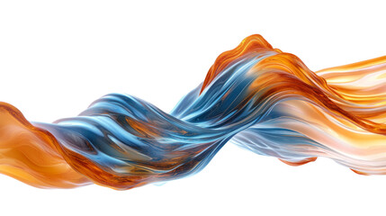 Obraz premium Colorful abstract wave transparent background