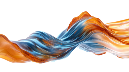 Colorful abstract wave transparent background