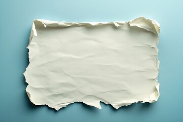 Obraz premium White paper on blue background