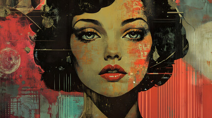 Retro Art with Vintage Aesthetic Design