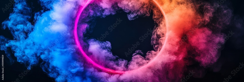 Aufkleber create stunning visuals with a modern circular design - experience a vibrant circular design wrapped