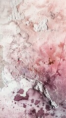 Fototapeta premium Abstract Textured Wall with Shades of Pink and White Watercolor Patterns
