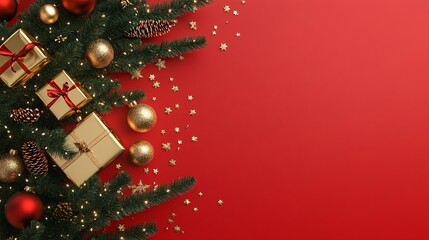 Christmas Background  Blank greeting card with  copy space for your Xmas Advent greeting card or advertisement,100