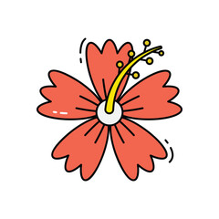 Hibiscus  vector icon