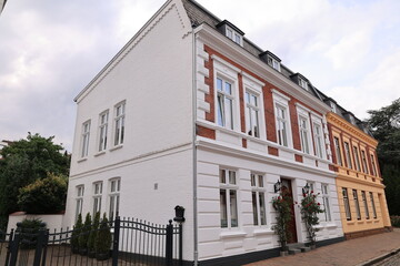 Blick in die Altstadt von Barmstedt in Schleswig-Holstein	