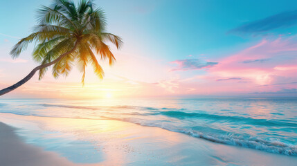 Obraz premium trees on the beach