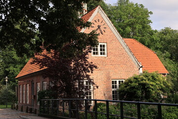 Blick in die Altstadt von Barmstedt in Schleswig-Holstein	