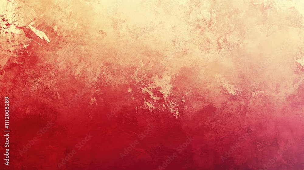 Poster a vibrant abstract gradient transitioning from warm beige to deep red tones.