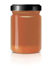 Mock up jam glass jars or decorative glass jars