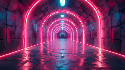 Square holographic fabric podium product presentation