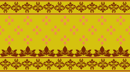 Damask seamless pattern with ornament. Great for  Wallpaper design, paper wrapping, background, fabric.