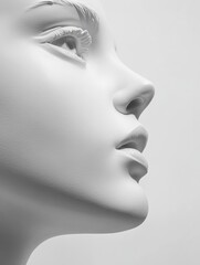 Mannequin Face Close Up