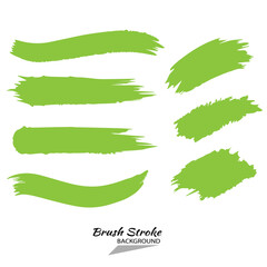 Obraz premium Vector green brush strokes