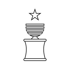 Trophy cup, winner cup, victory cup icon. Reward symbol sign for web and mobile