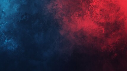 Fototapeta premium Dark red blue gradient shiny abstract background with space. Twinkling glow stars effect. Like outer space, night sky, universe. Rusty, rough surface, grain