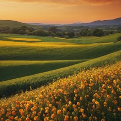 field of sunflowers