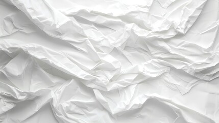 Obraz premium White Paper Surface, an intricate close-up showcasing the delicate fibers and subtle variations of a textured white paper, emphasizing its softness and tactile quality.