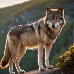 gray wolf canis lupus