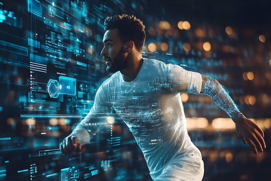 Futuristic Runner Digital Illustration