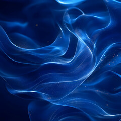 Obraz premium Abstract Blue Waves 3D Background