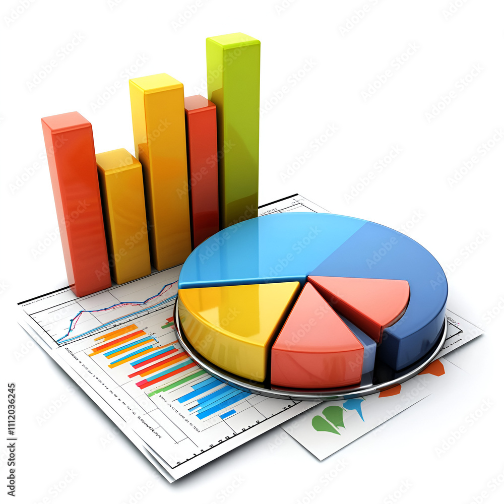 Poster data visualization techniques business analytics infographic office environment aerial view insights