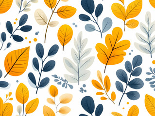 Obraz premium Autumn Leaves Illustration