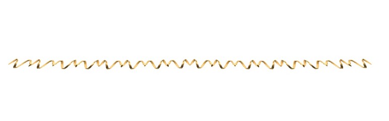 Ribbon of gold. On isolated transparent background. Place the photo next to each other to increase the width.