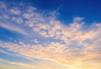 Obraz premium background is sunset clouds with blue sky